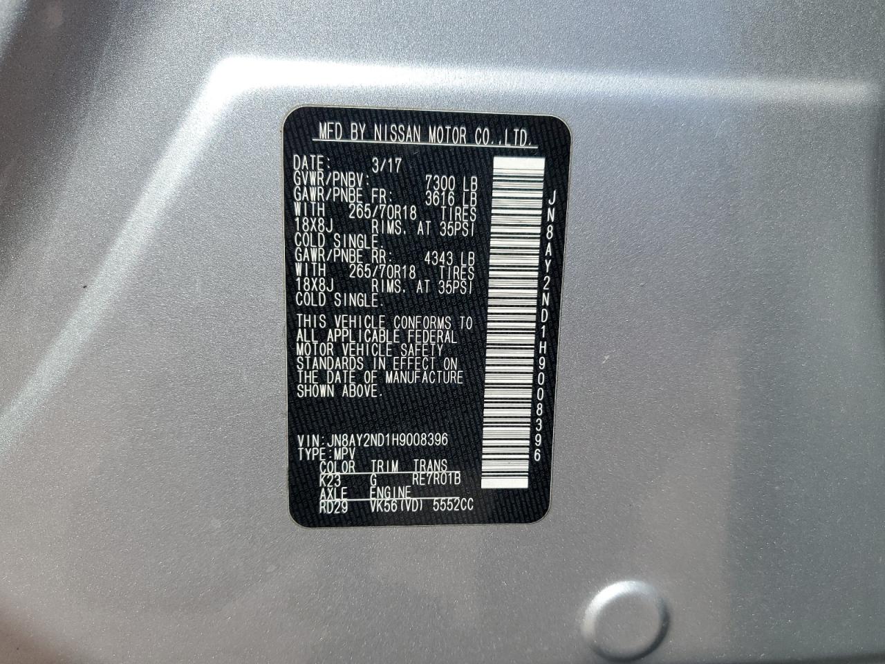 2017 Nissan Armada - Image 16