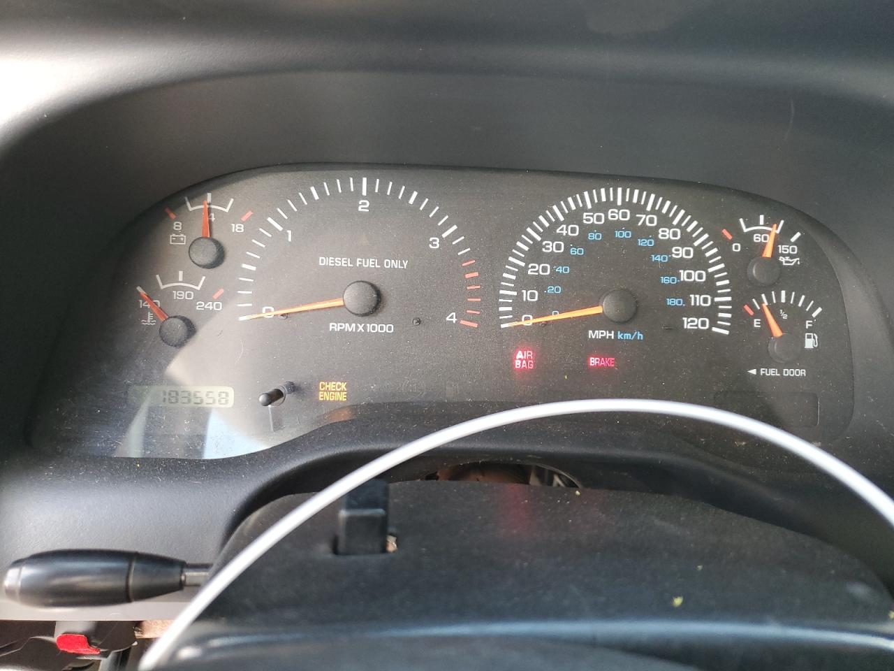 1998 Dodge Ram 2500 VIN: 1B7KF236XWJ174731 Lot: 43784185