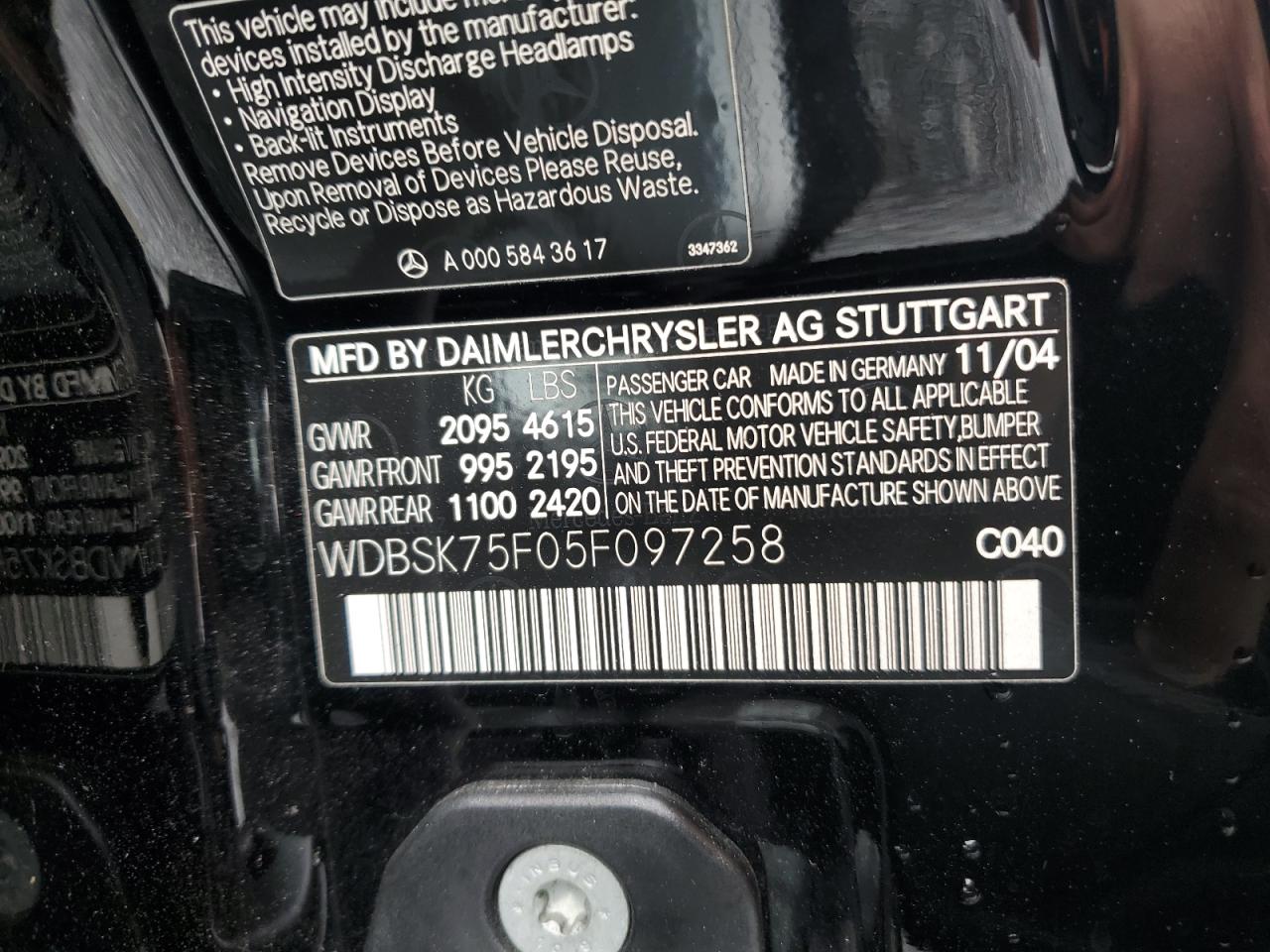 2005 Mercedes-Benz SL-klasse - Image 12