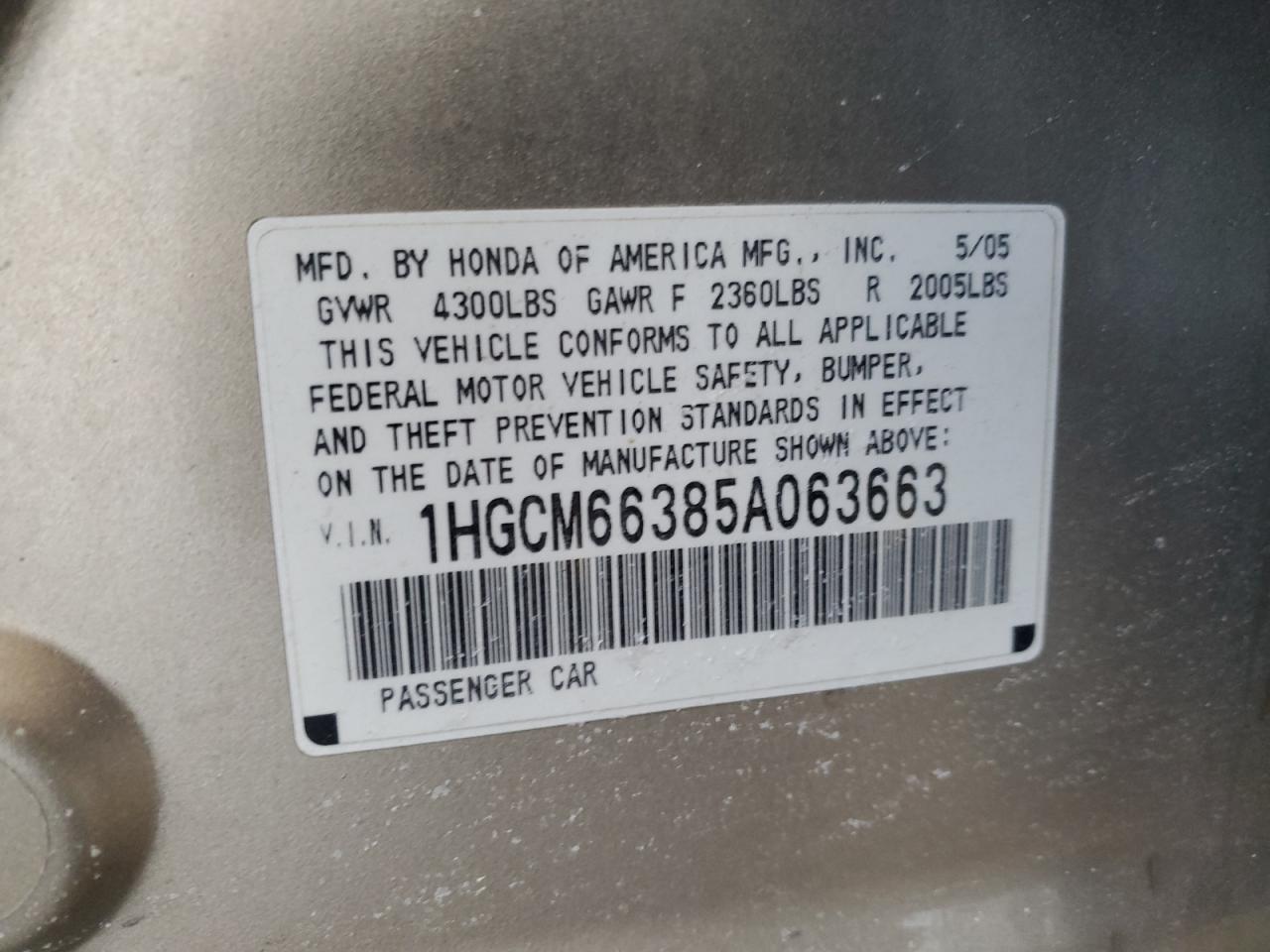 2005 Honda Accord - Image 12