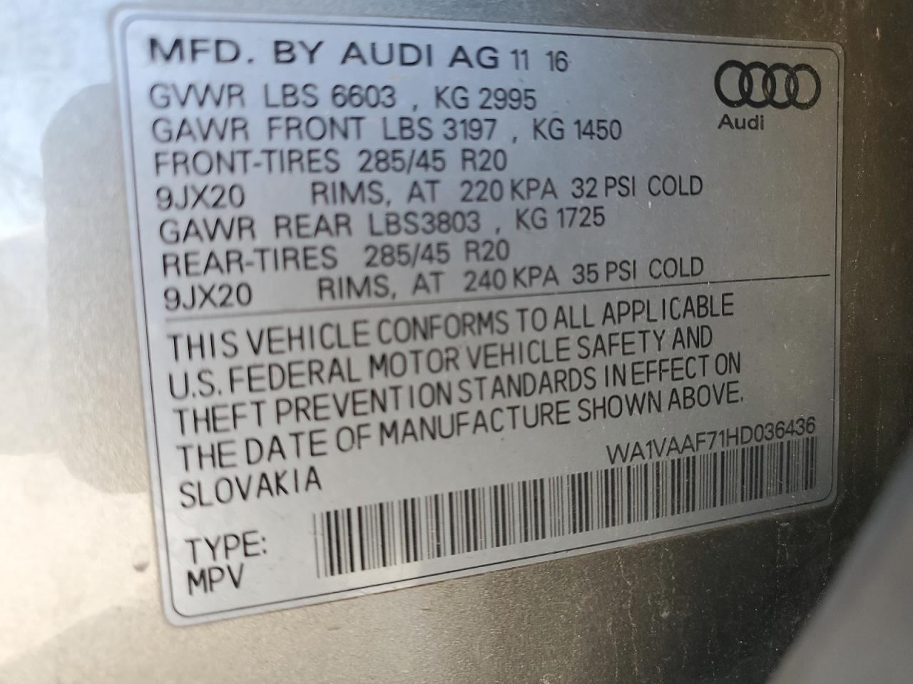 2017 Audi Q7 - Image 13