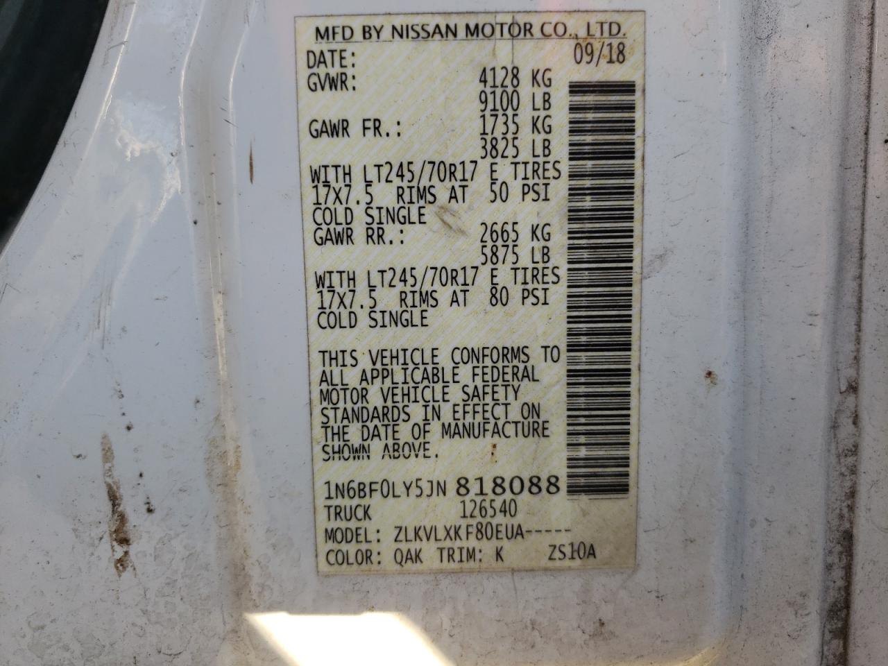 2018 Nissan NV - Image 13