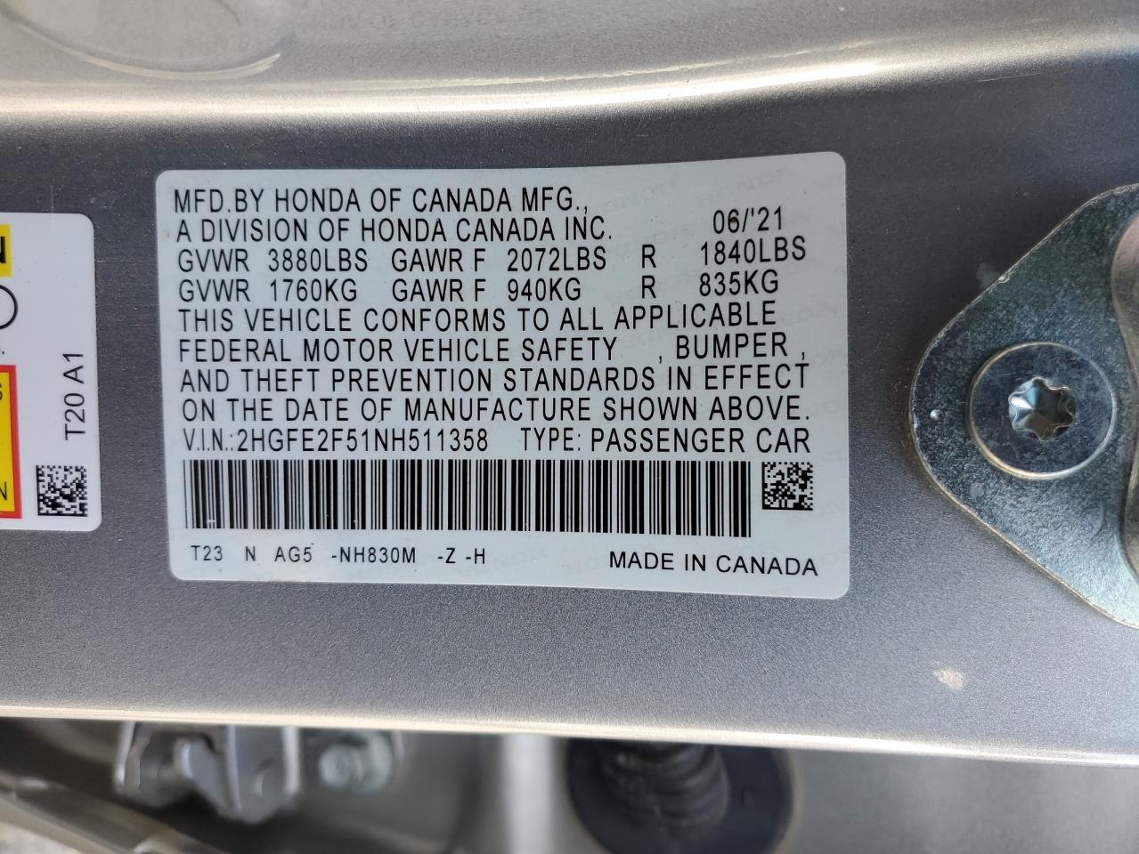 2022 Honda Civic - Image 12