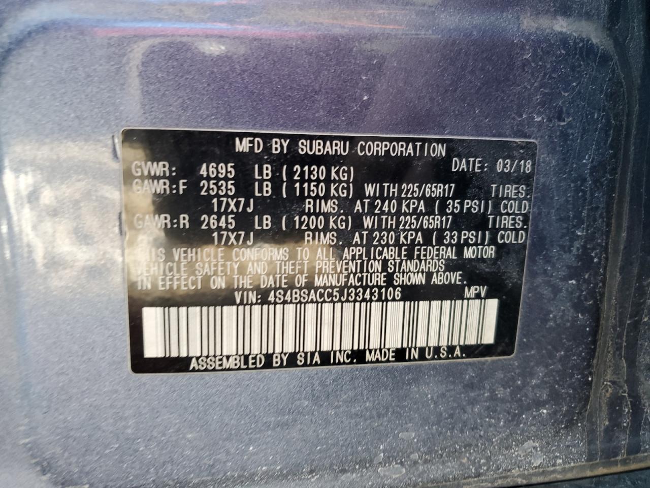 2018 Subaru Outback - Image 13