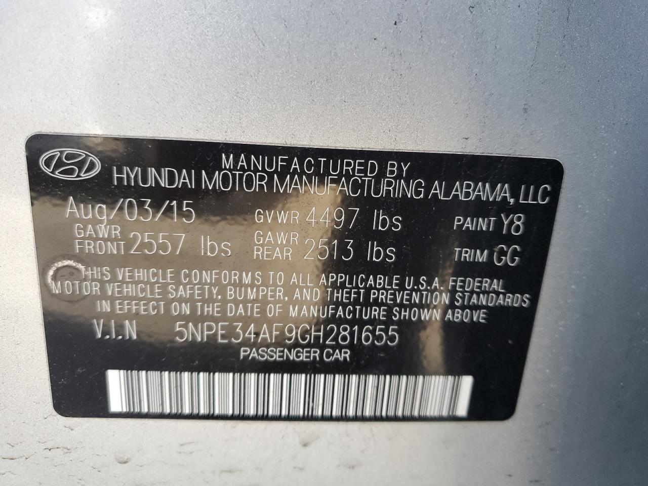 2016 Hyundai Sonata - Image 12