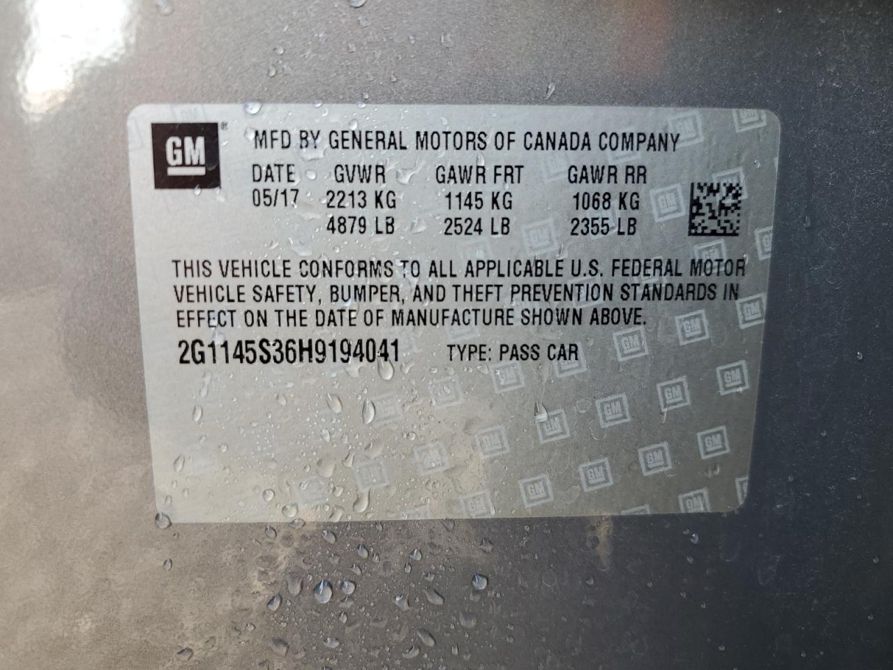 2017 Chevrolet Impala - Image 13
