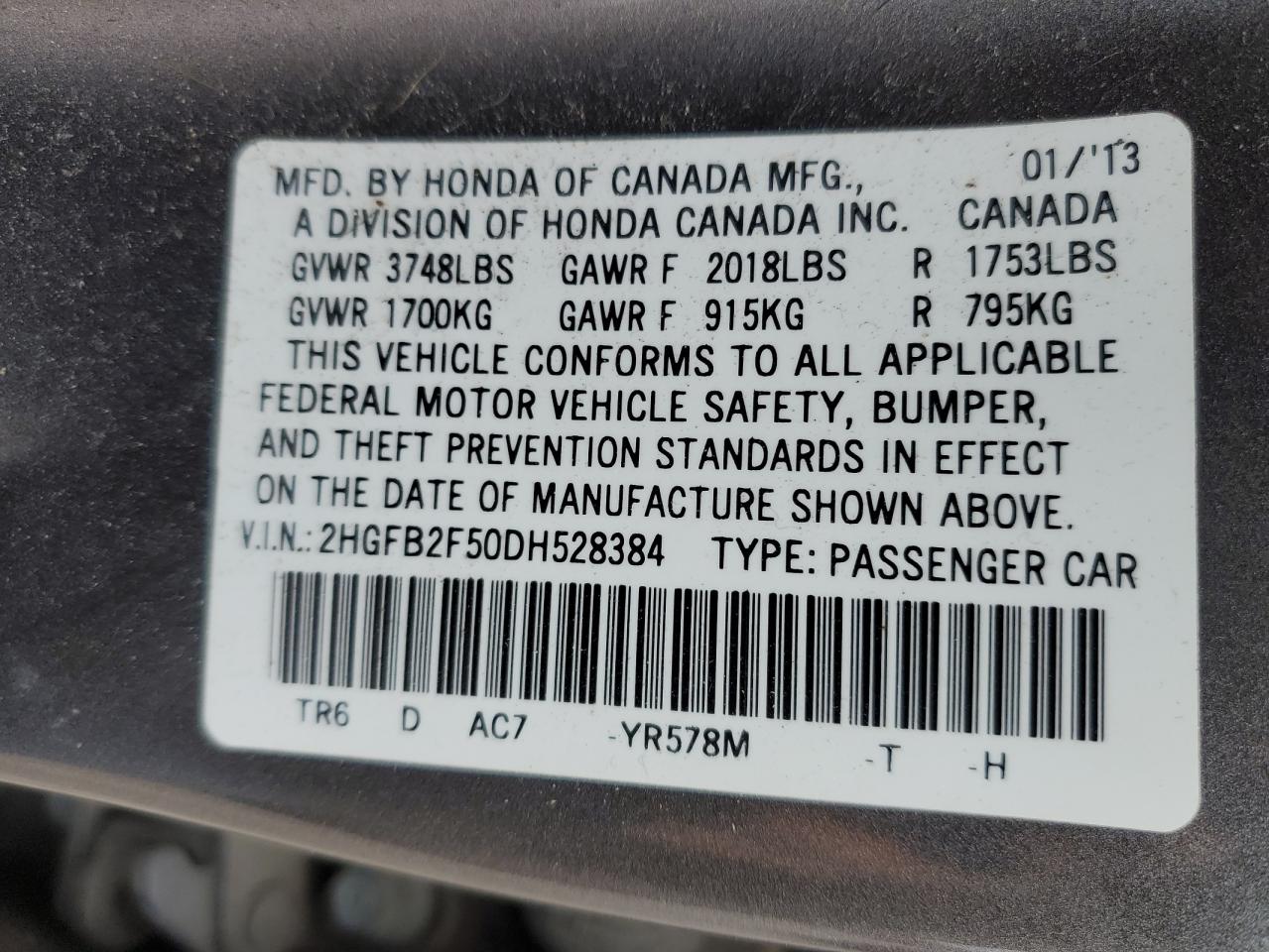 2013 Honda Civic - Image 12