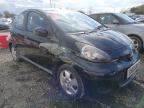 2010 TOYOTA AYGO BLACK for sale at Copart ROCHFORD