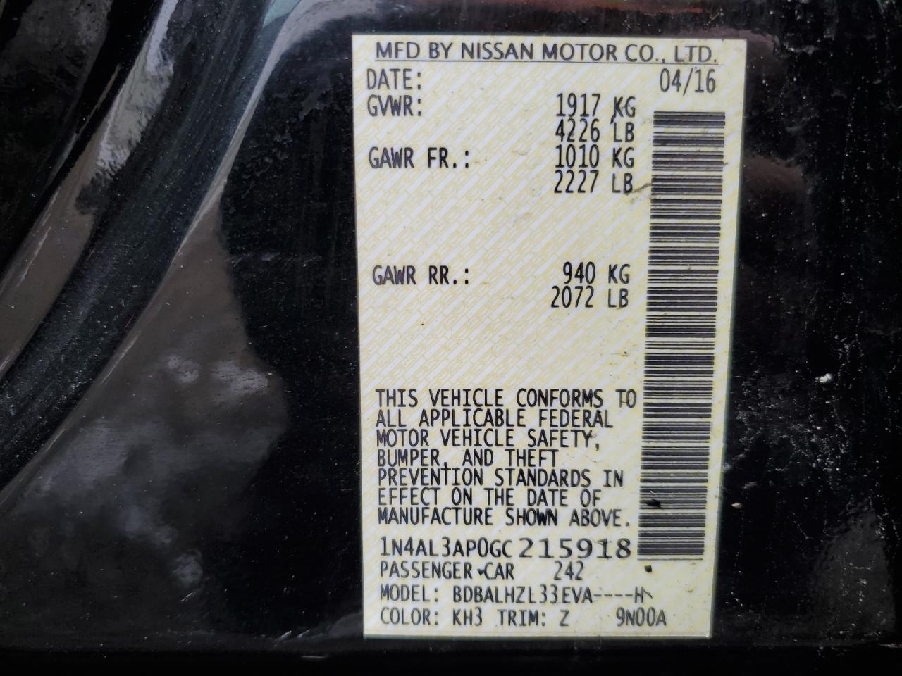 2016 Nissan Altima - Image 14