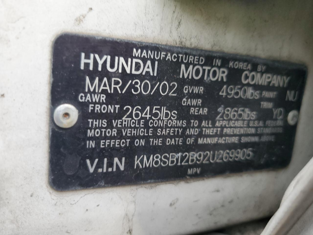 2002 Hyundai Santa Fe - Image 13