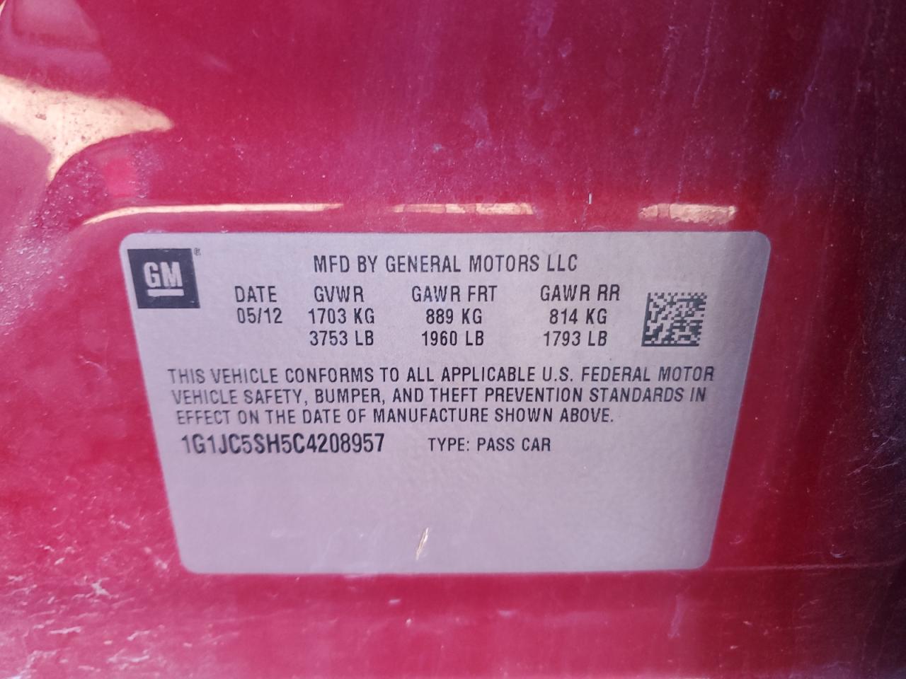 2012 Chevrolet Sonic - Image 12