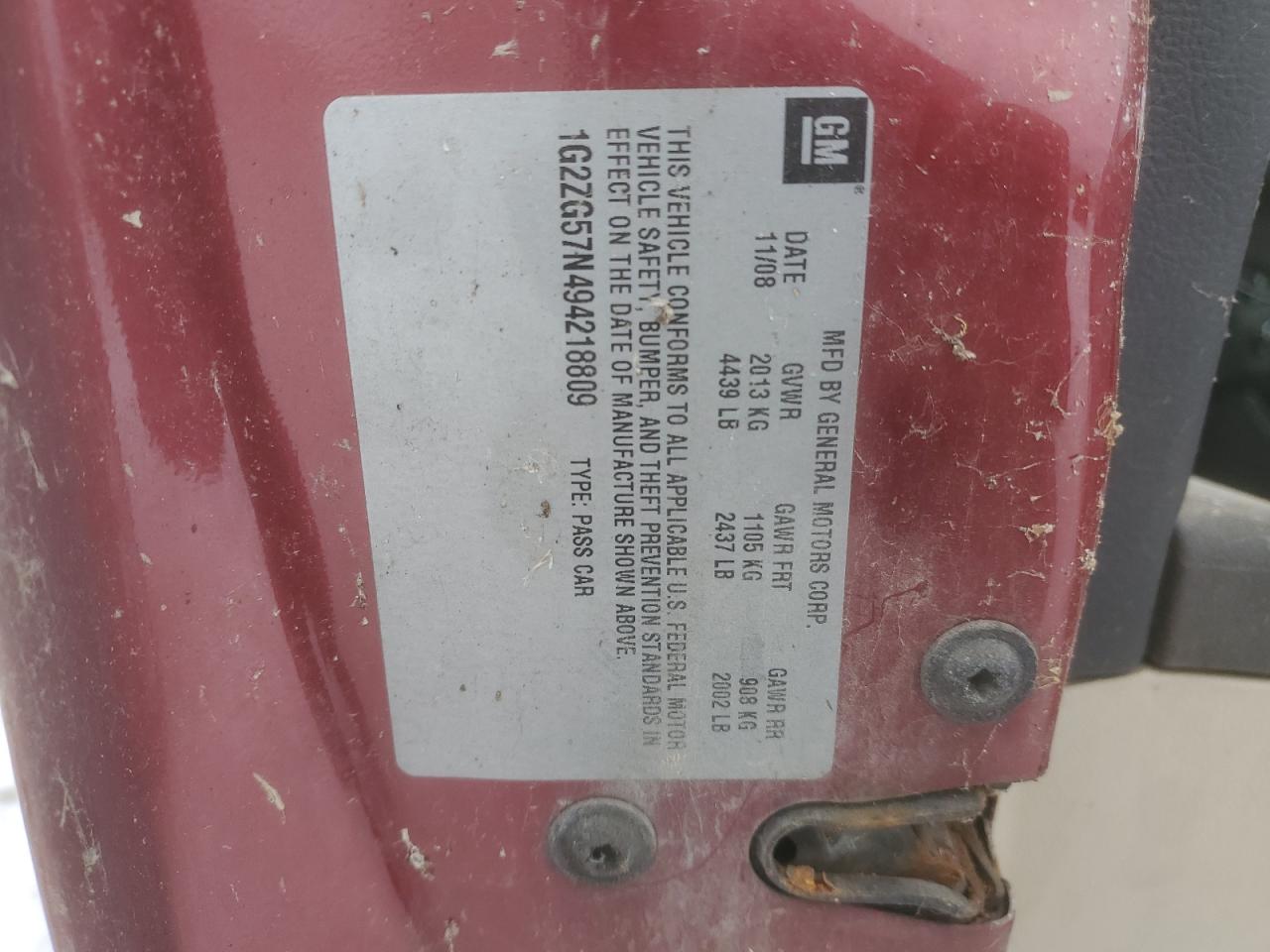 2009 Pontiac G6 - Image 14