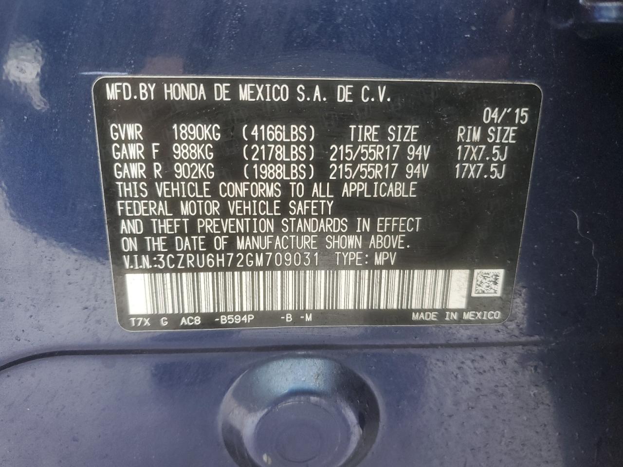 2016 Honda HR-V - Image 15