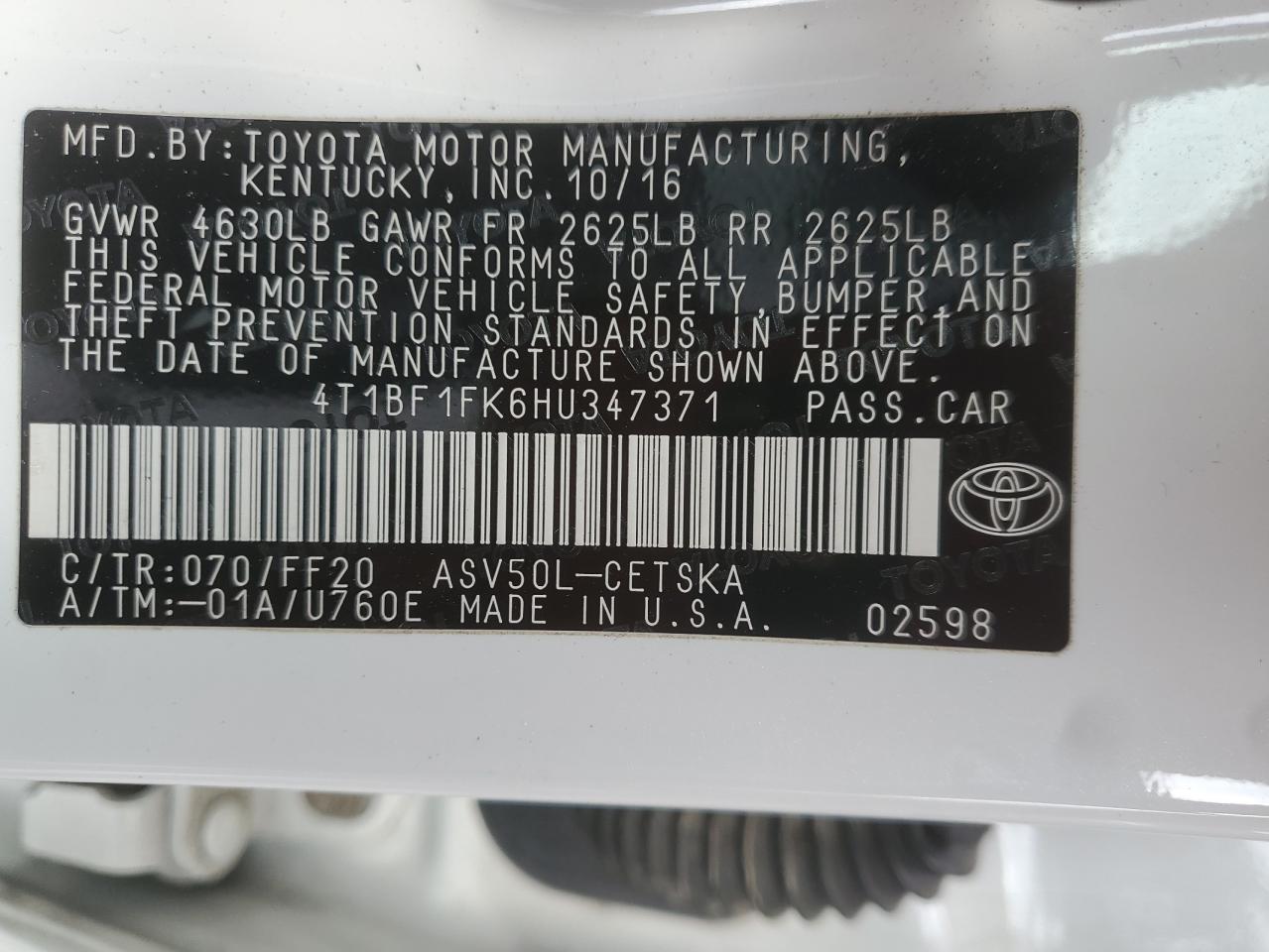 2017 Toyota Camry - Image 14
