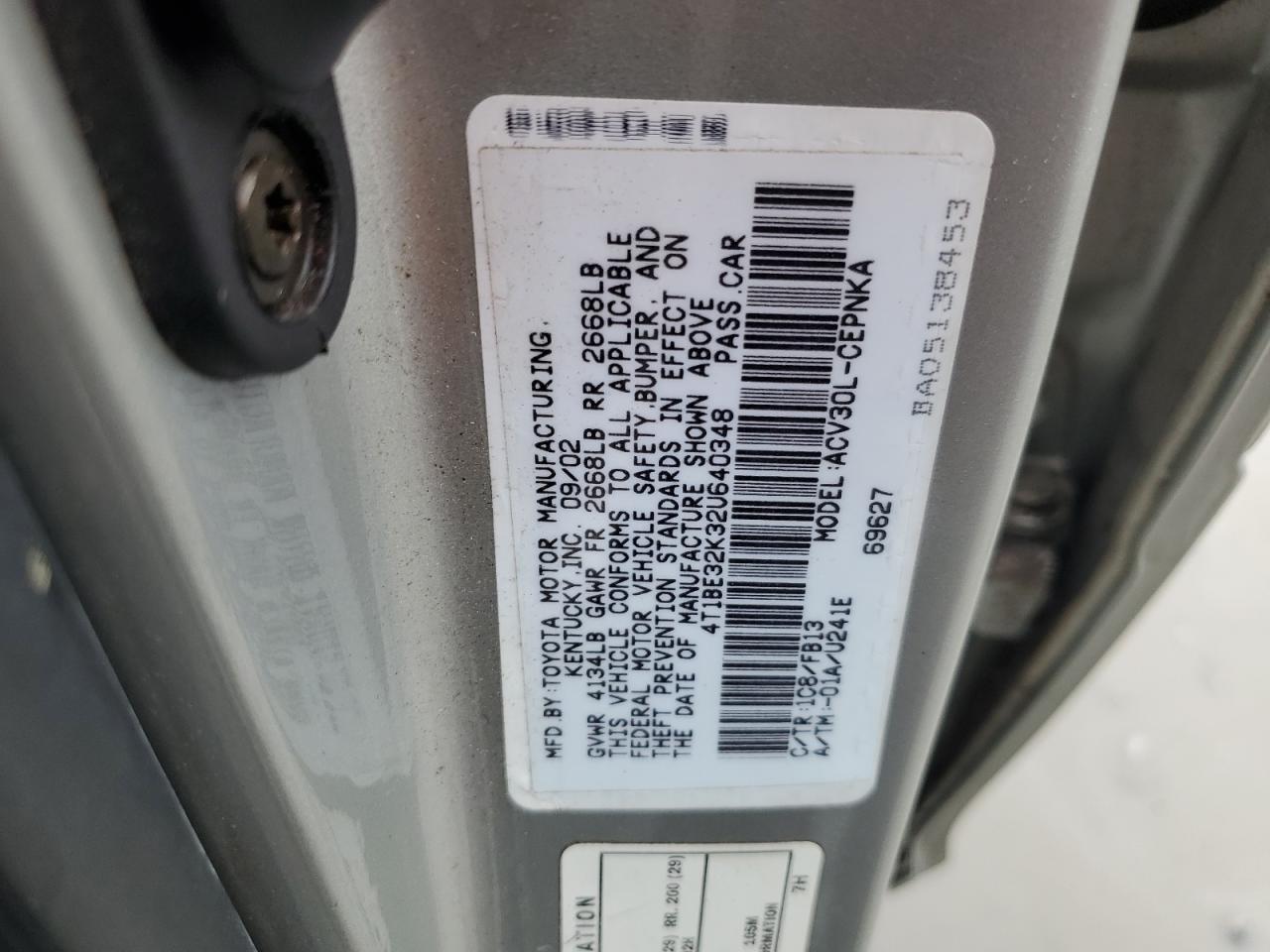 2002 Toyota Camry - Image 12