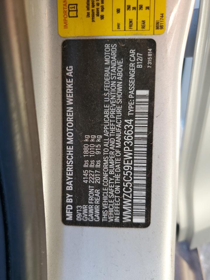 2014 Mini Cooper S Countryman VIN: WMWZC5C59EWP36634 Lot: 47294335