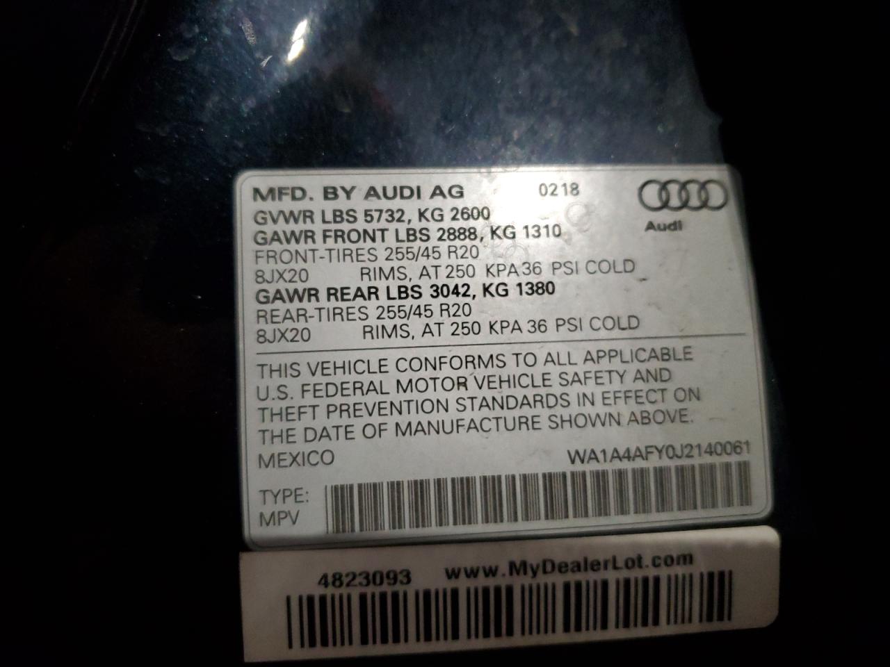 2018 Audi SQ5 - Image 13