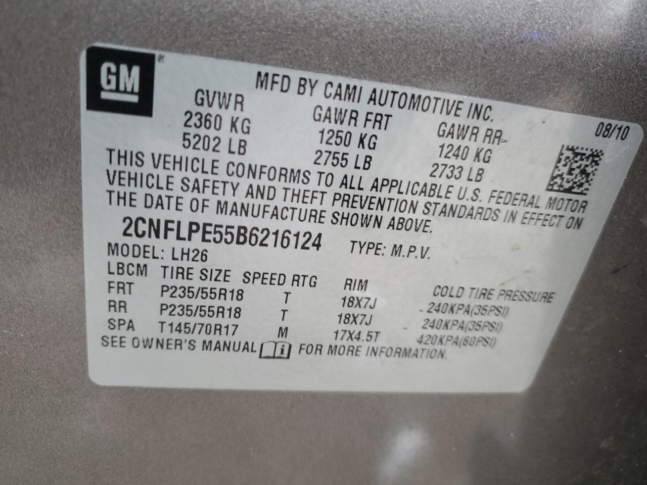 2011 Chevrolet Equinox - Image 16