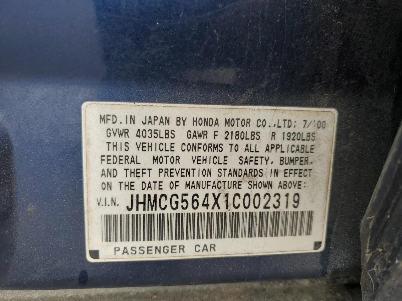 2001 Honda Accord - Image 14