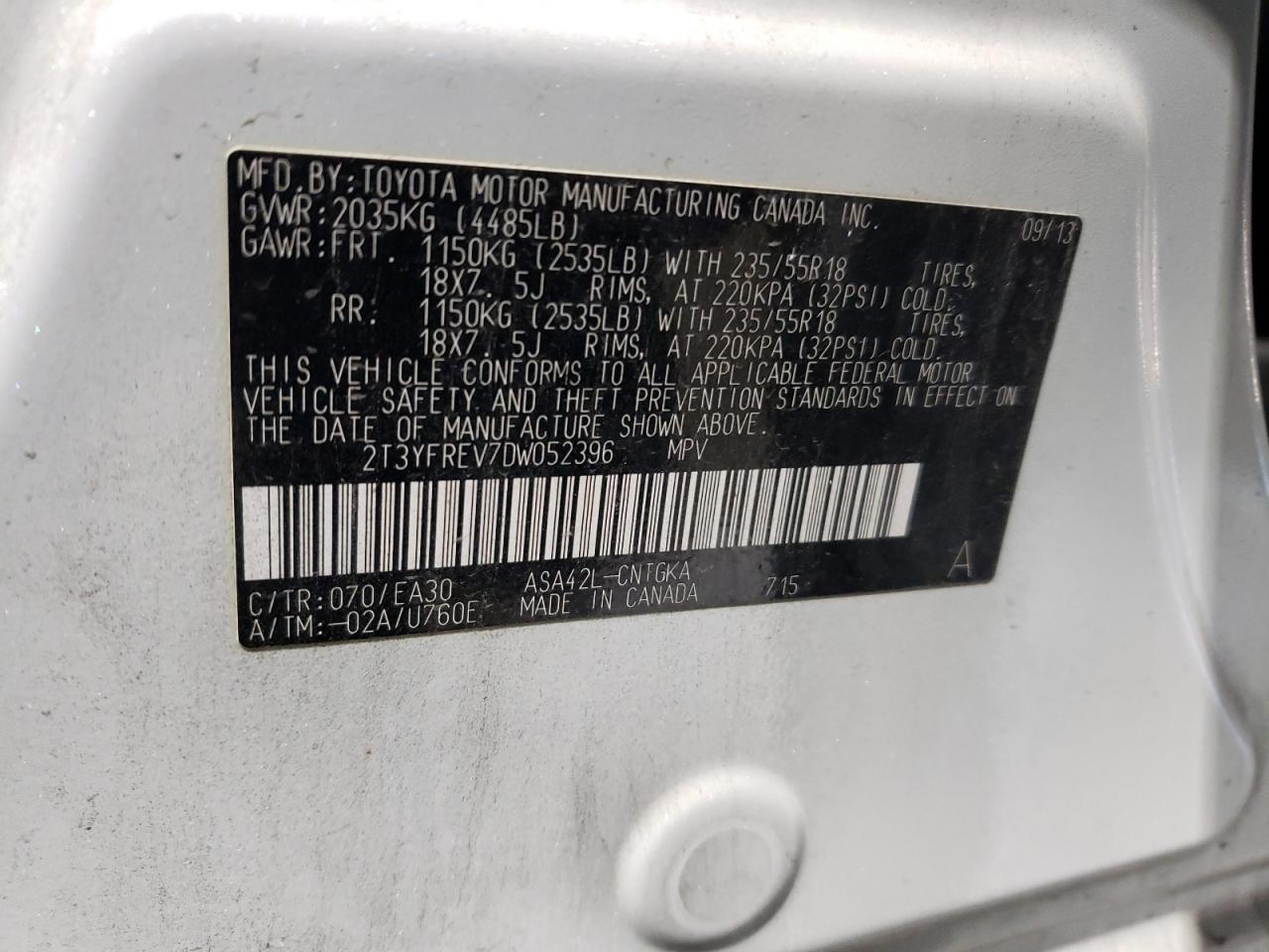 2013 Toyota RAV 4 - Image 13