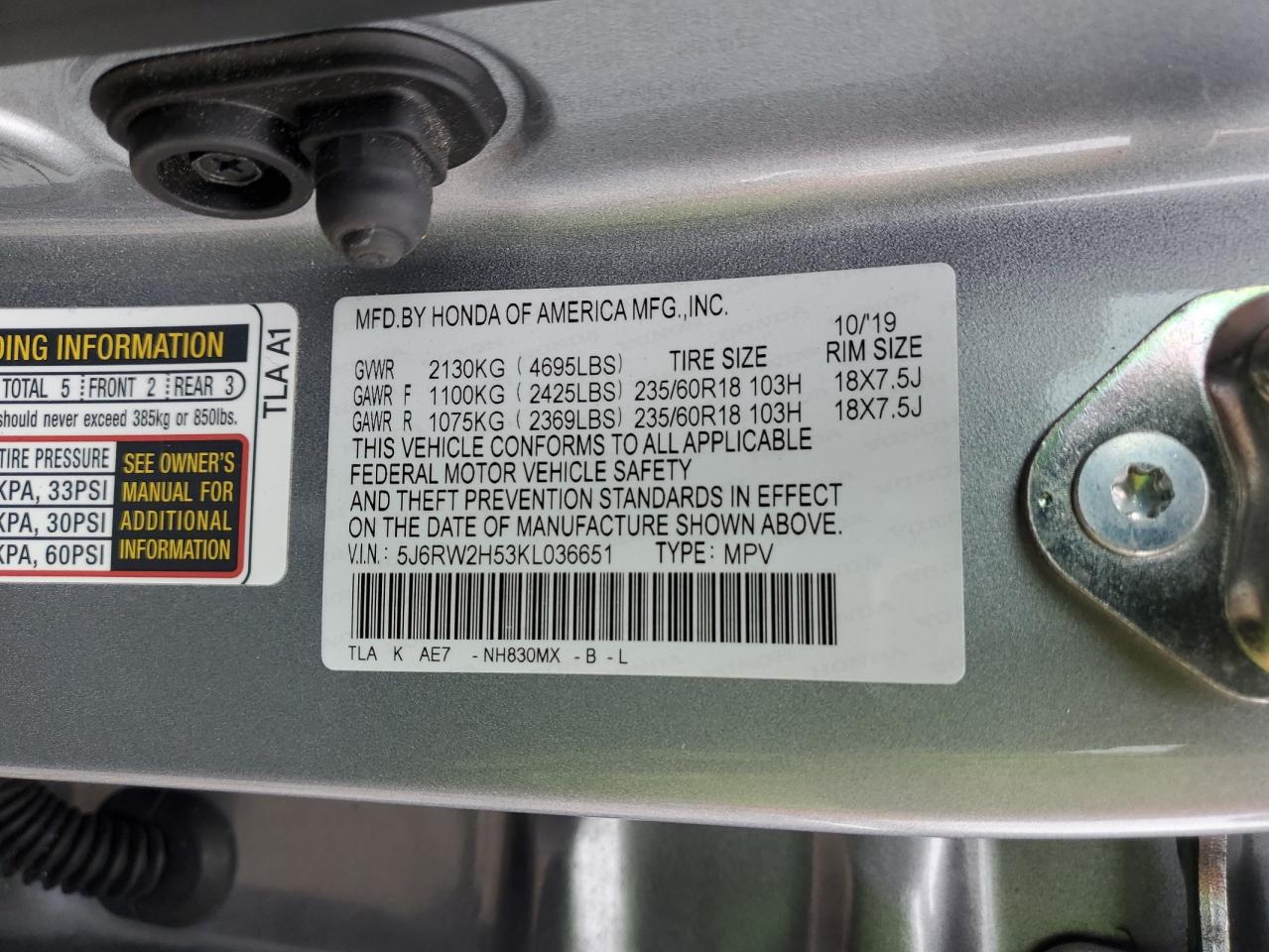 2019 Honda CR-V - Image 15
