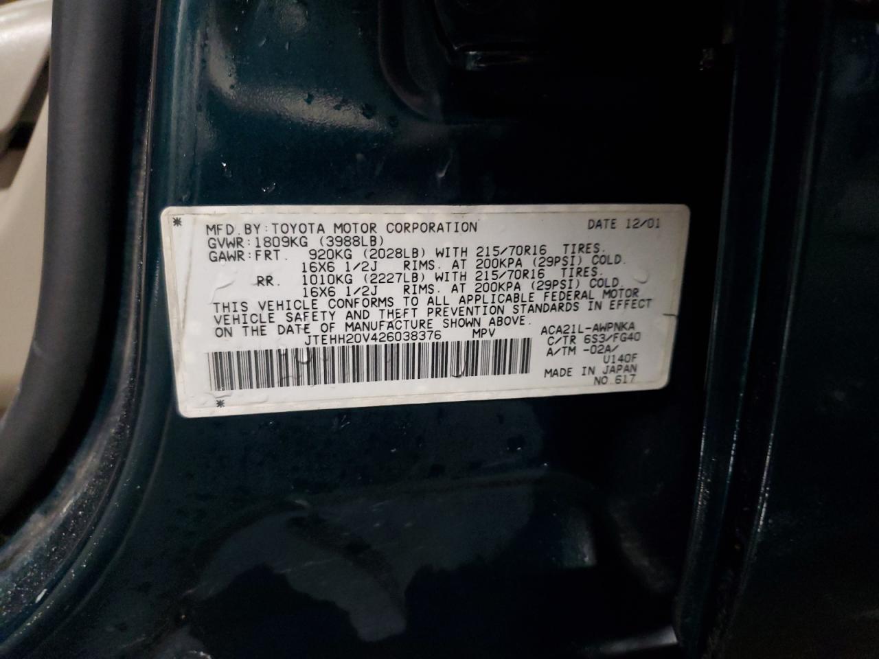 2002 Toyota RAV 4 - Image 13