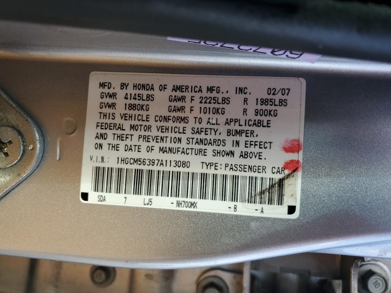 2007 Honda Accord - Image 12