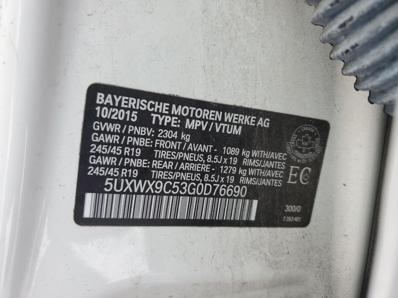 2016 BMW X3 - Image 14