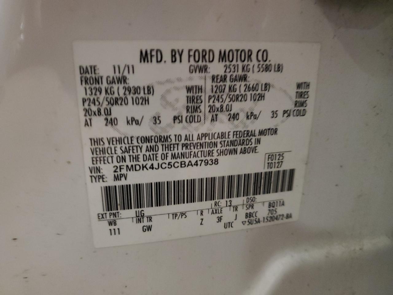 2012 Ford Edge - Image 12