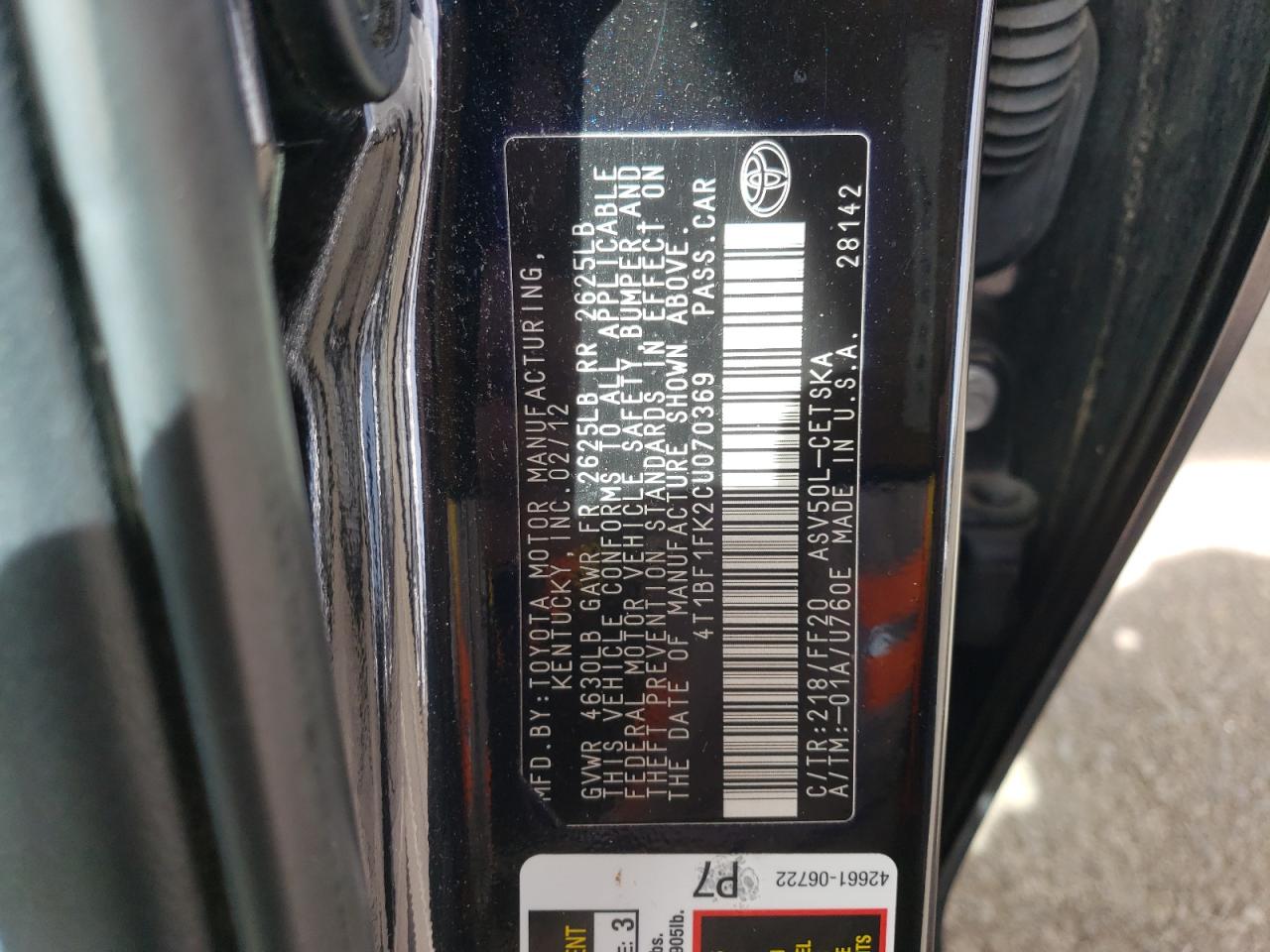 2012 Toyota Camry - Image 15