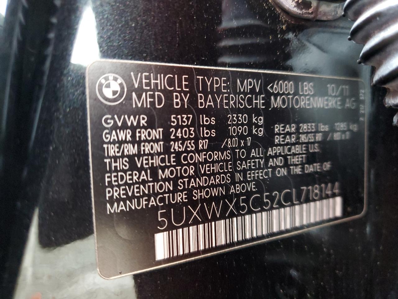 2012 BMW X3 - Image 14