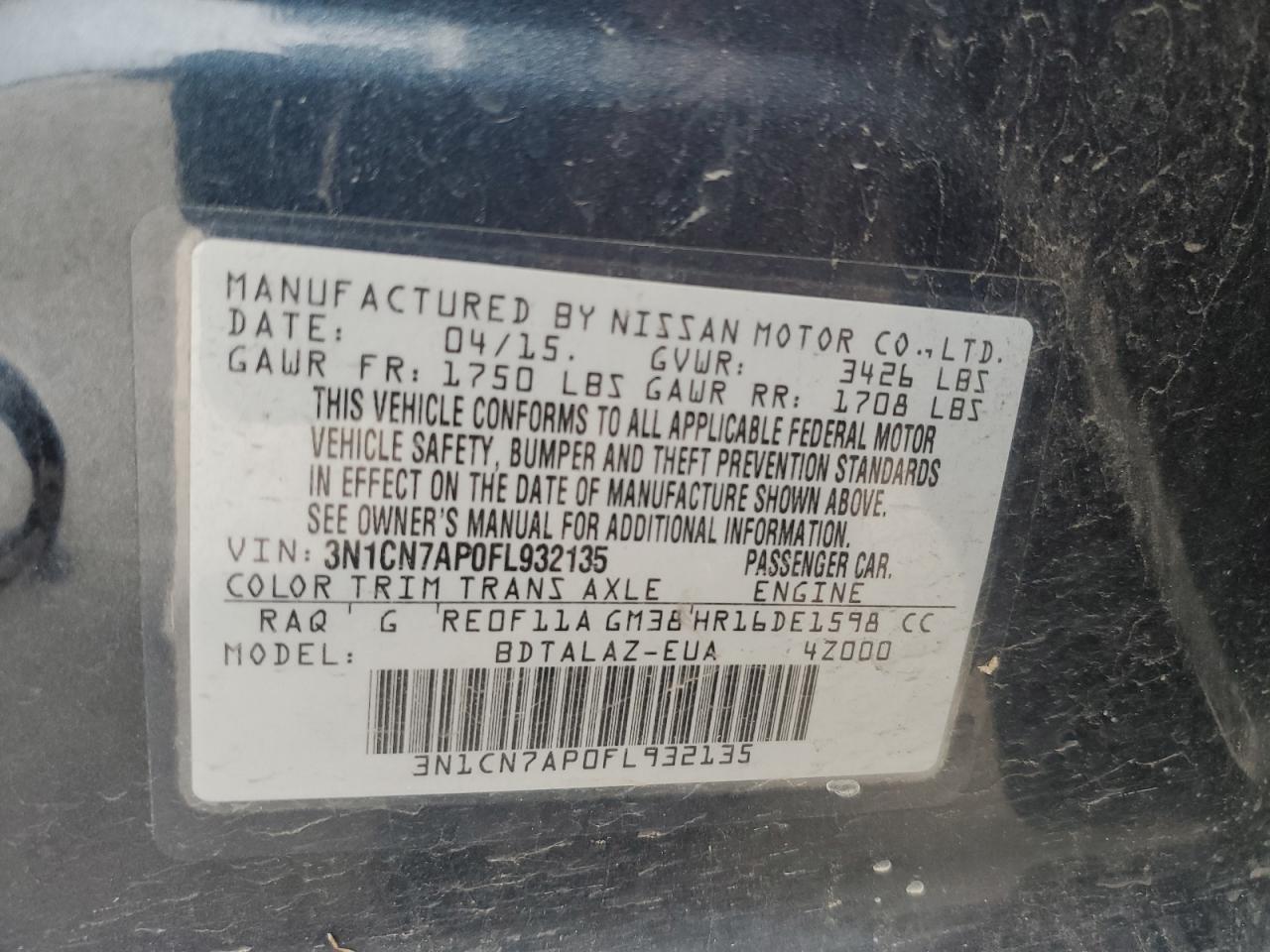2015 Nissan Versa - Image 14
