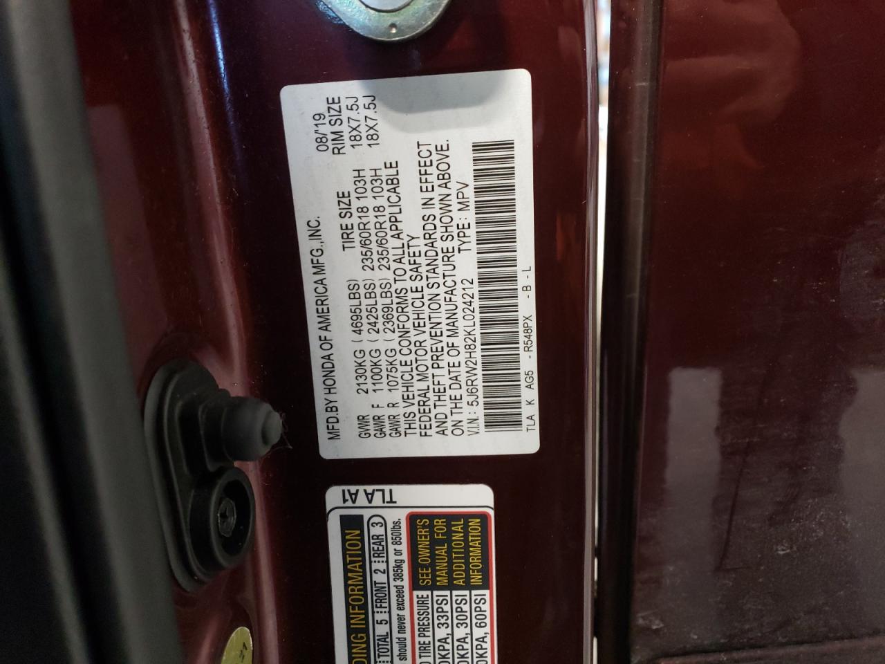 2019 Honda CR-V - Image 15