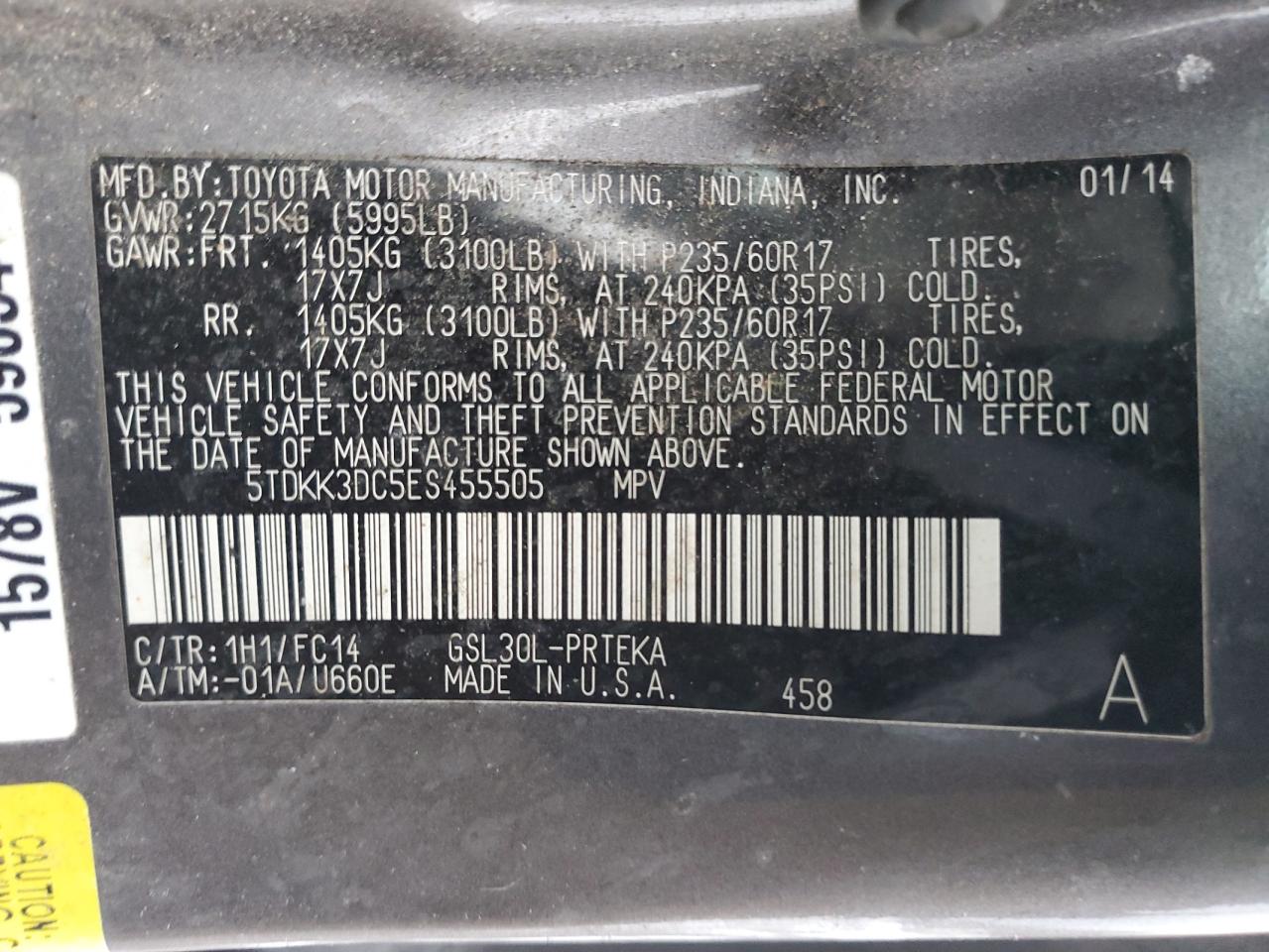 2014 Toyota Sienna - Image 14