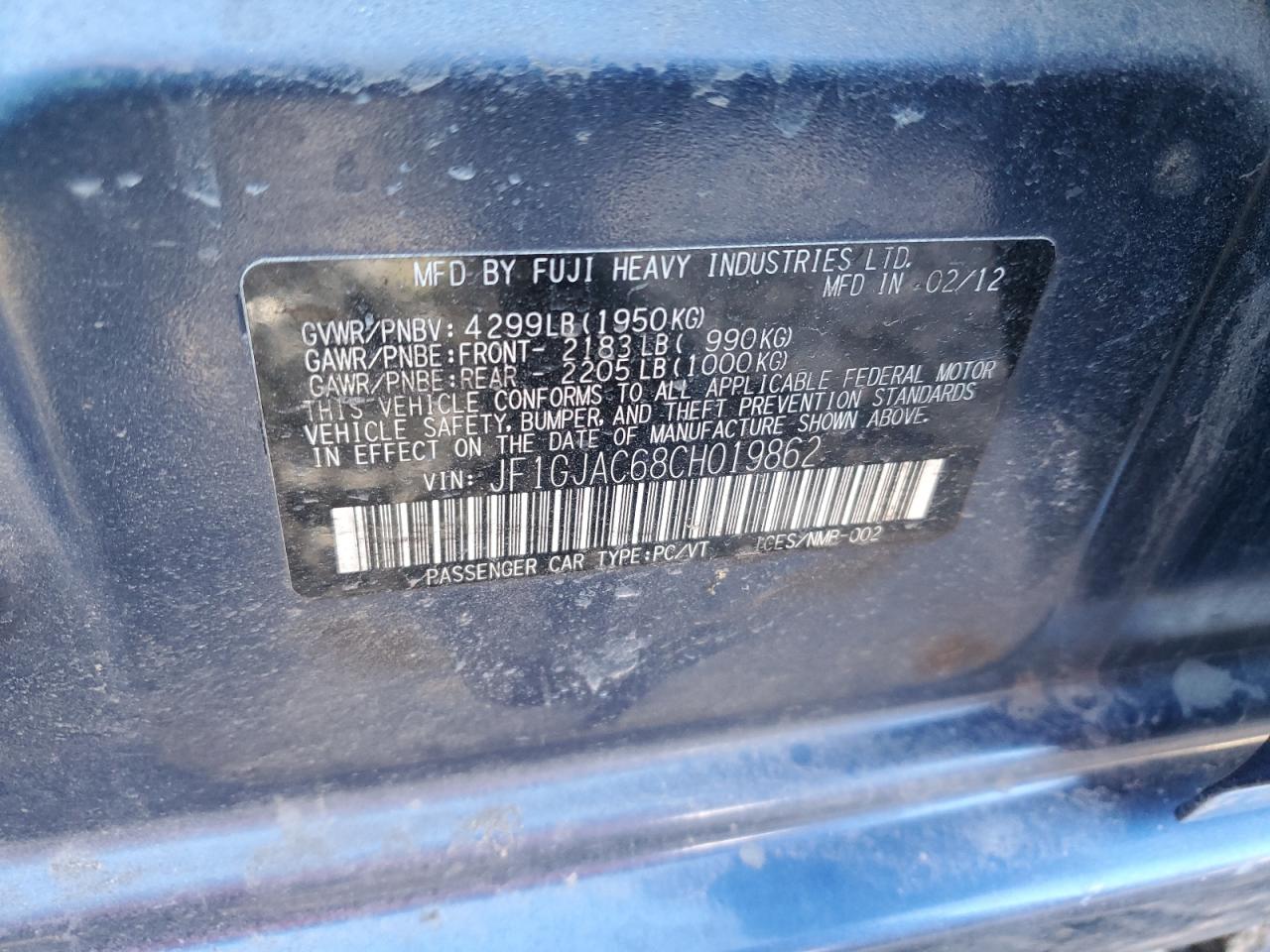 2012 Subaru Impreza - Image 12