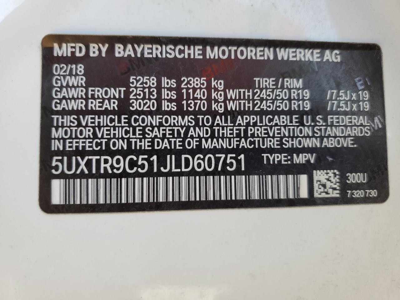 2018 BMW X3 - Image 13