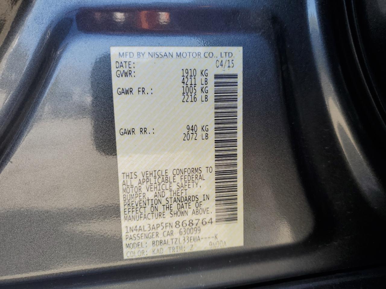 2015 Nissan Altima - Image 15