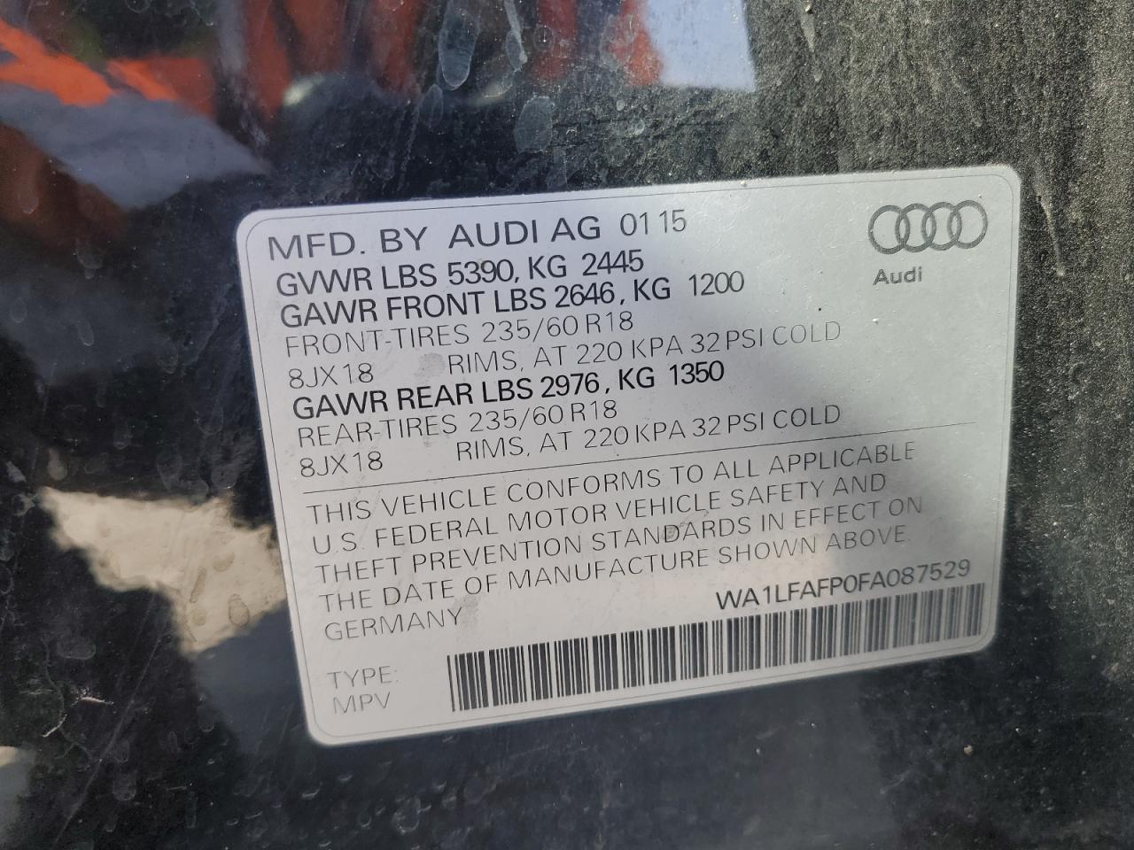 2015 Audi Q5 - Image 13