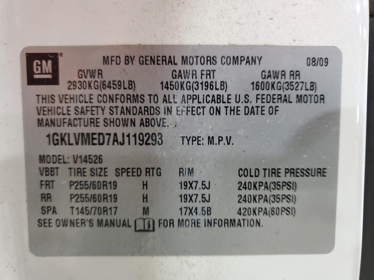 2010 GMC Acadia - Image 13