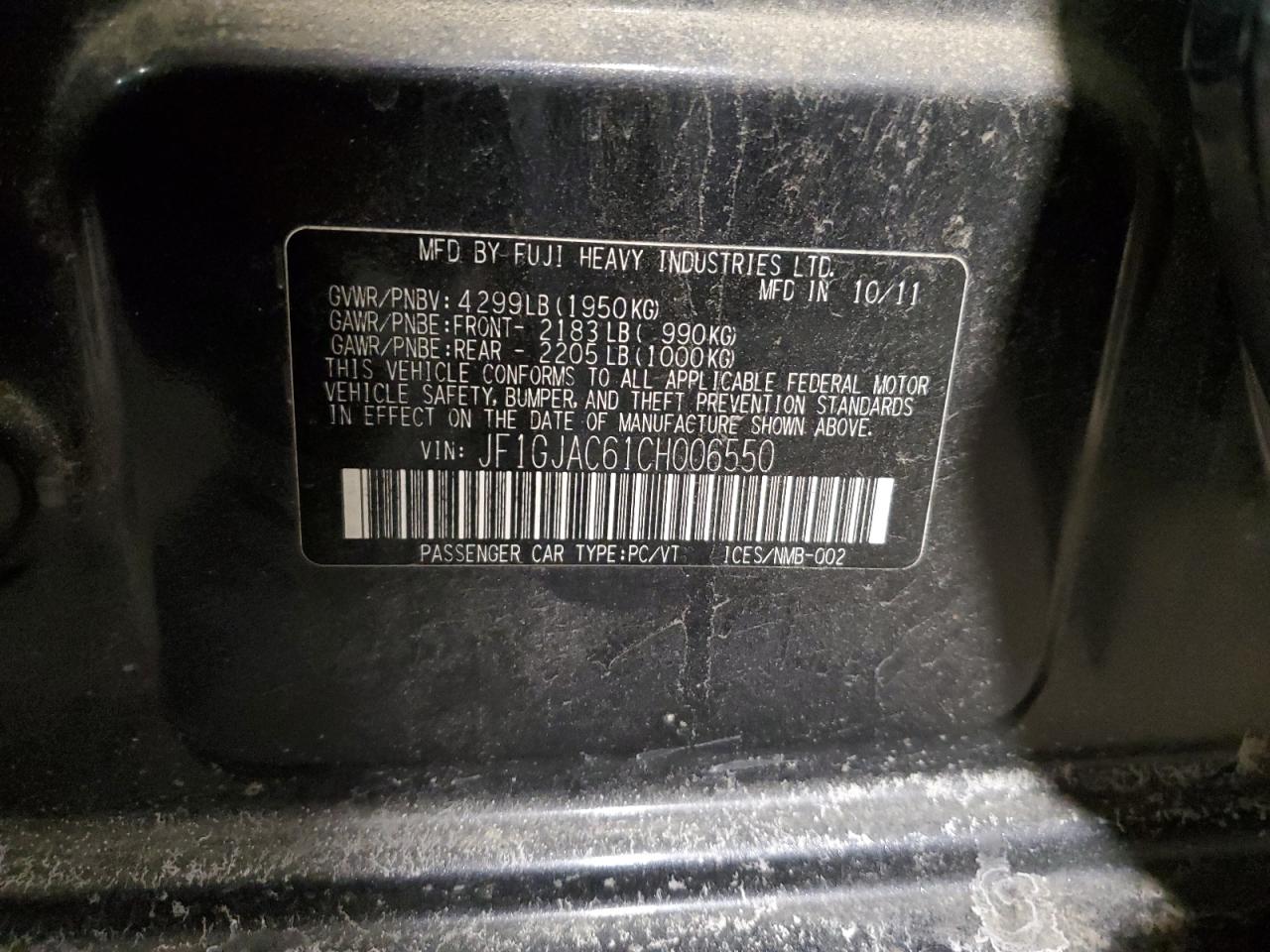 2012 Subaru Impreza - Image 12