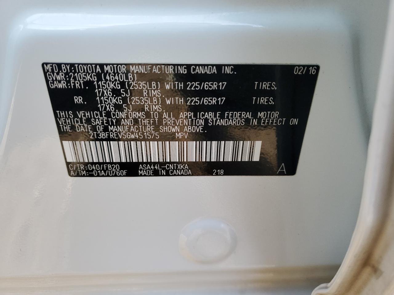 2016 Toyota RAV 4 - Image 12