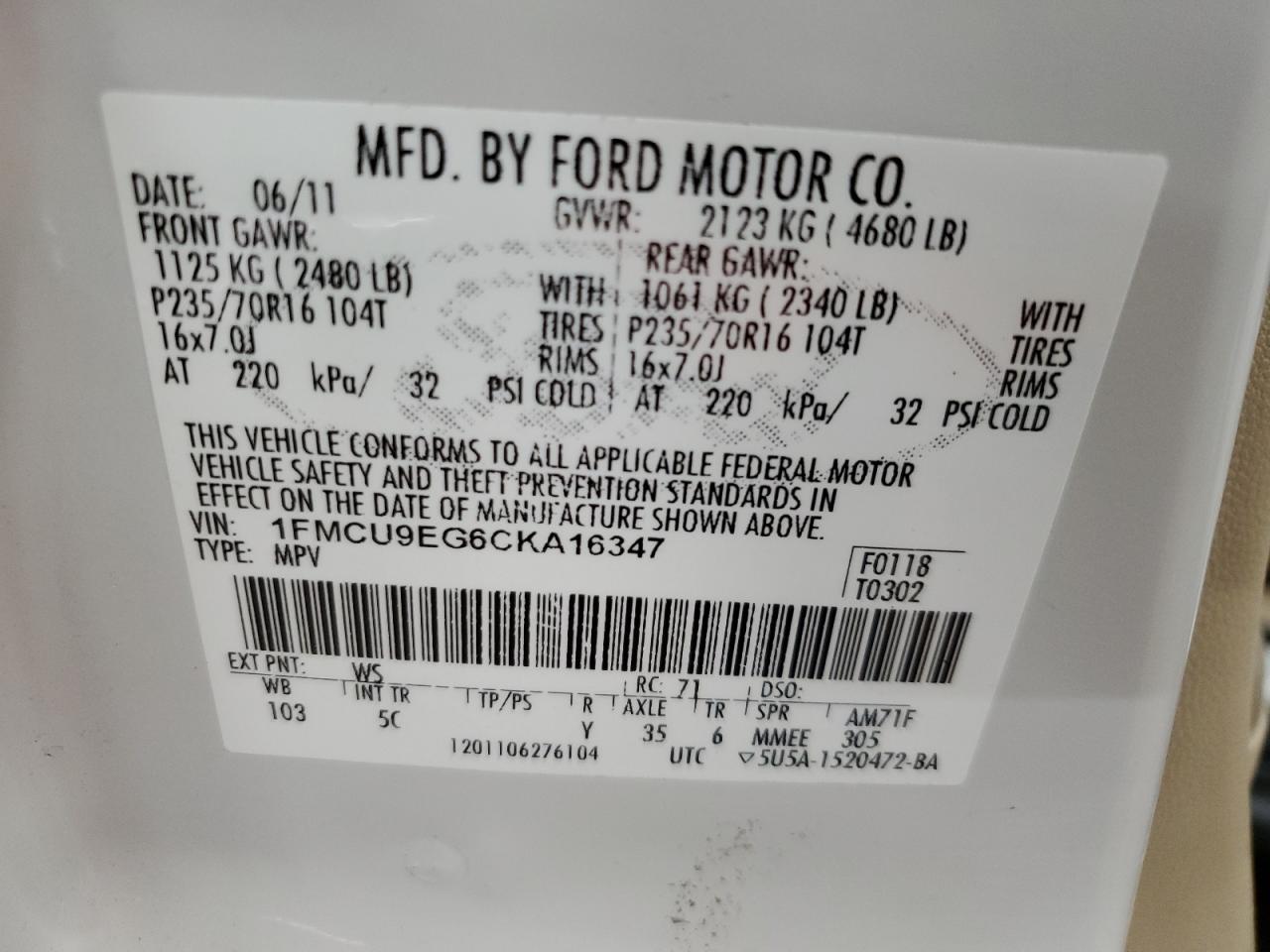 2012 Ford Escape - Image 13