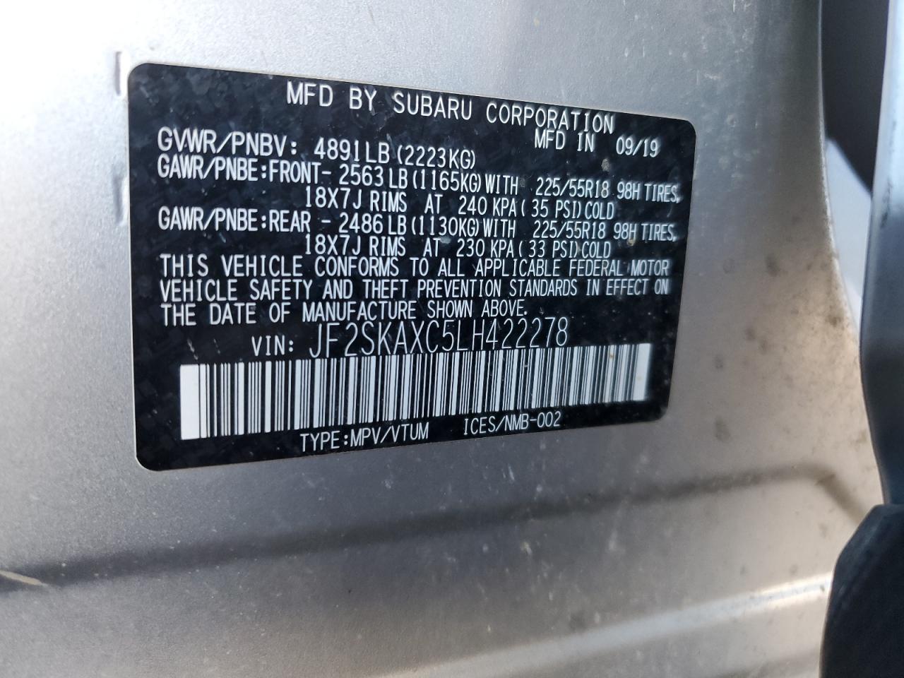 2020 Subaru Forester - Image 14