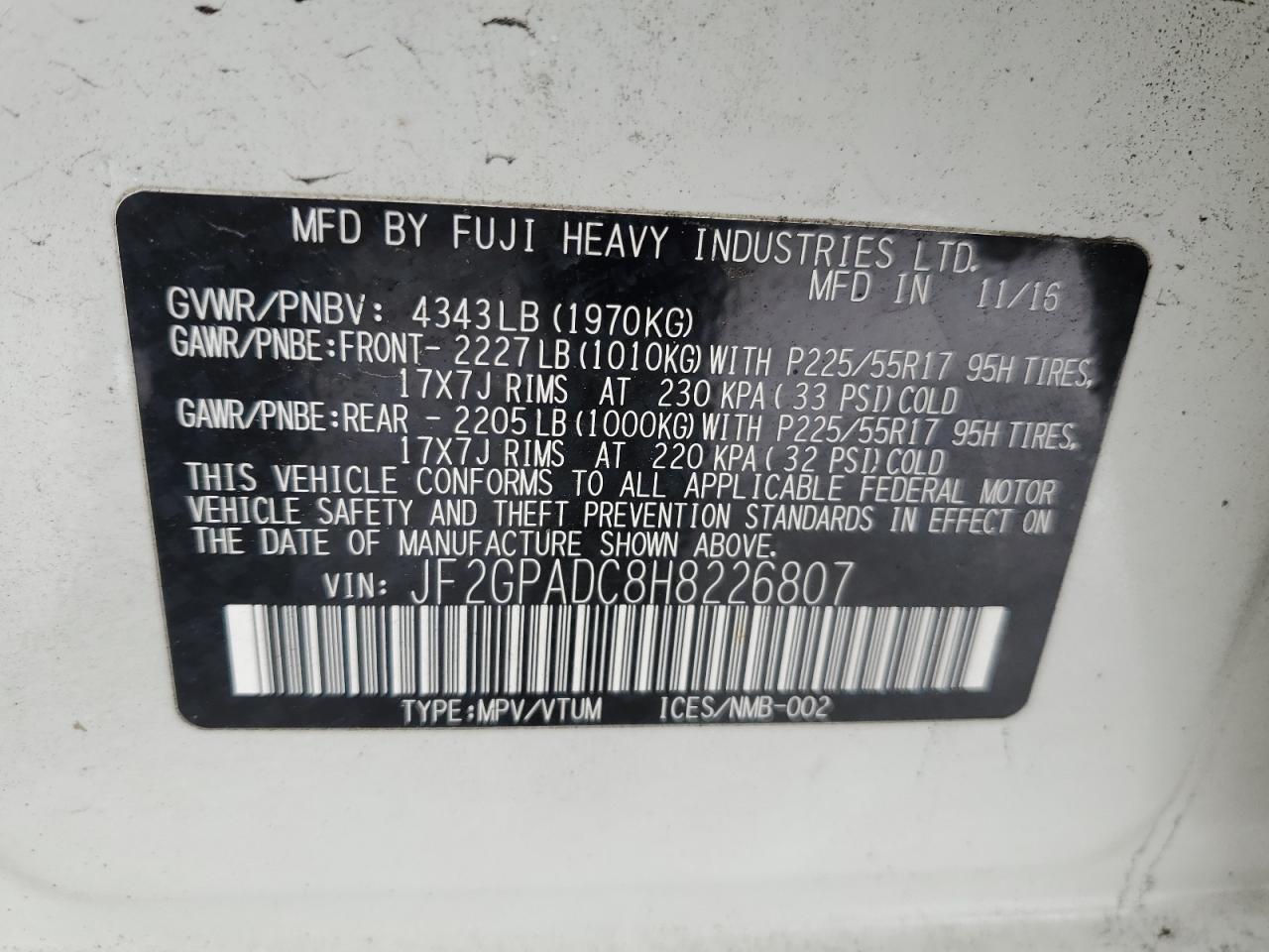 2017 Subaru XV - Image 12