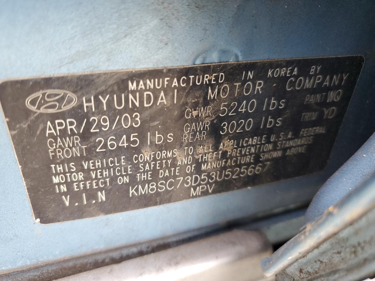 2003 Hyundai Santa Fe - Image 14