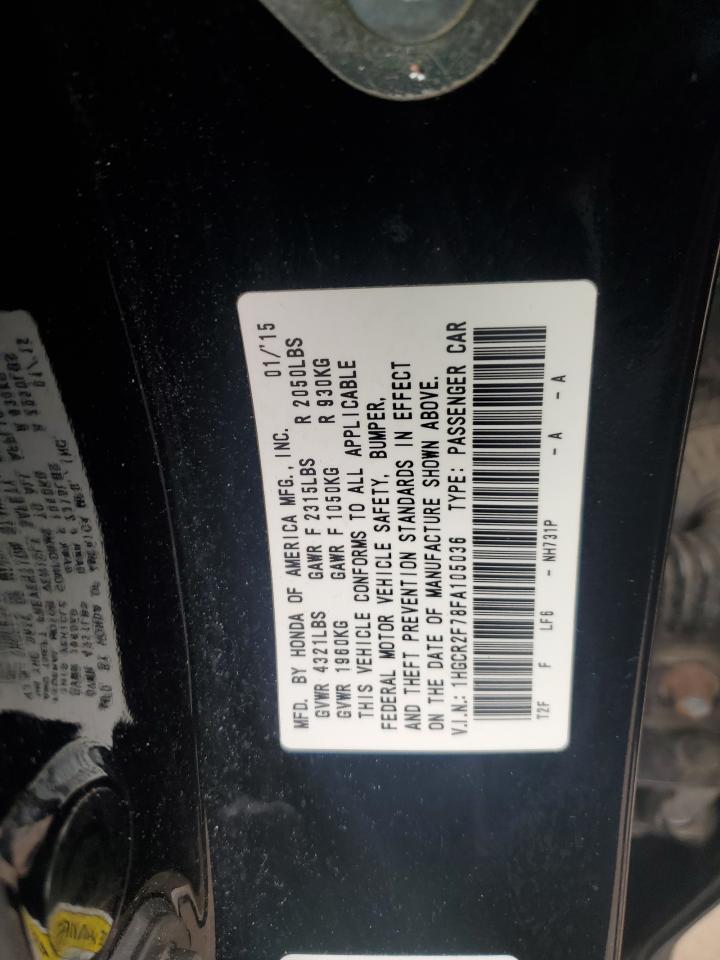 2015 Honda Accord Ex VIN: 1HGCR2F78FA105036 Lot: 46899395