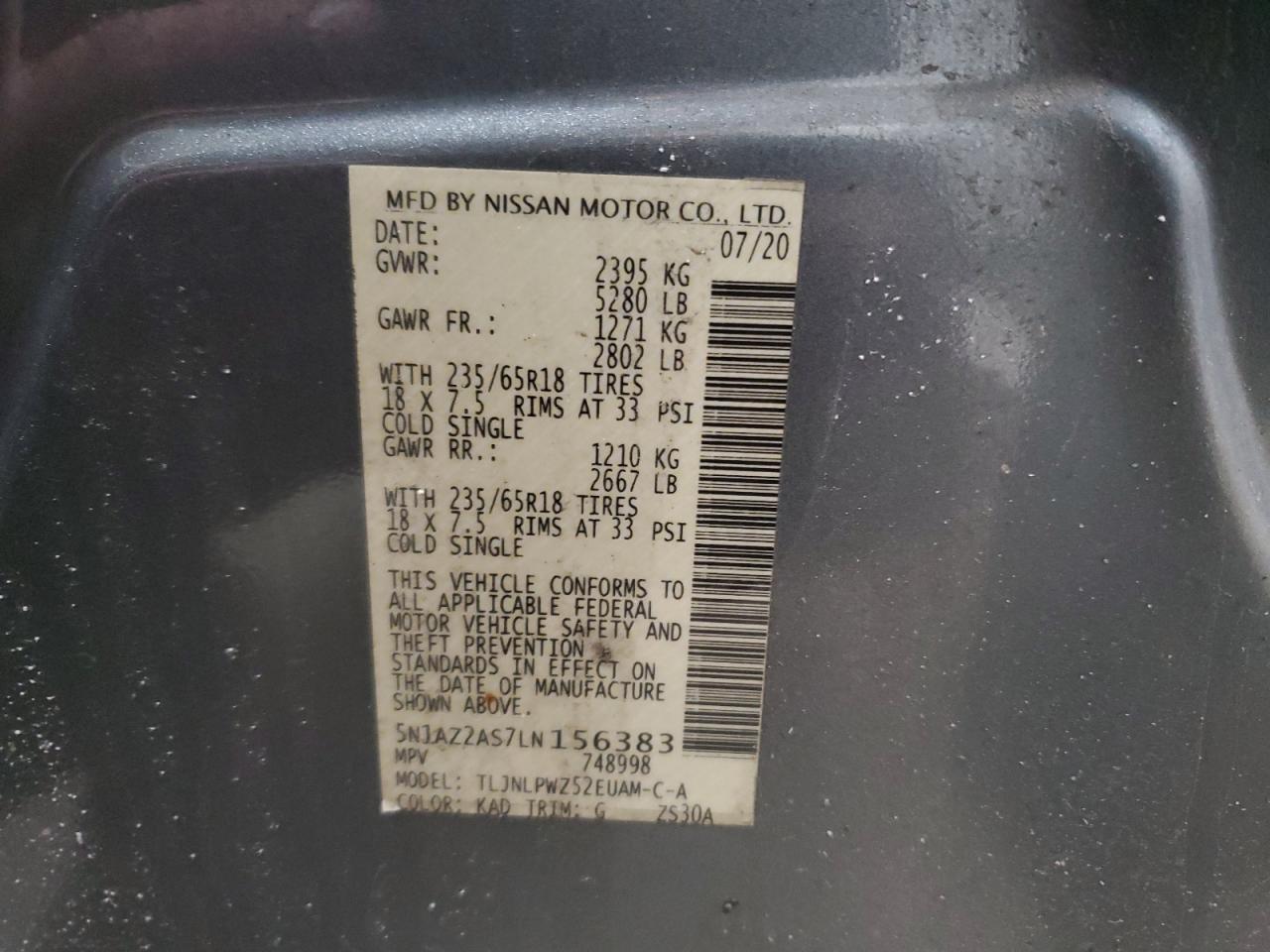 2020 Nissan Murano - Image 13