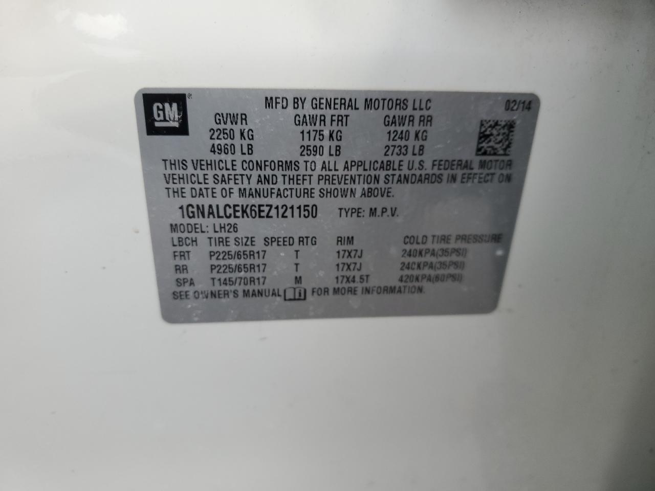 2014 Chevrolet Equinox - Image 13