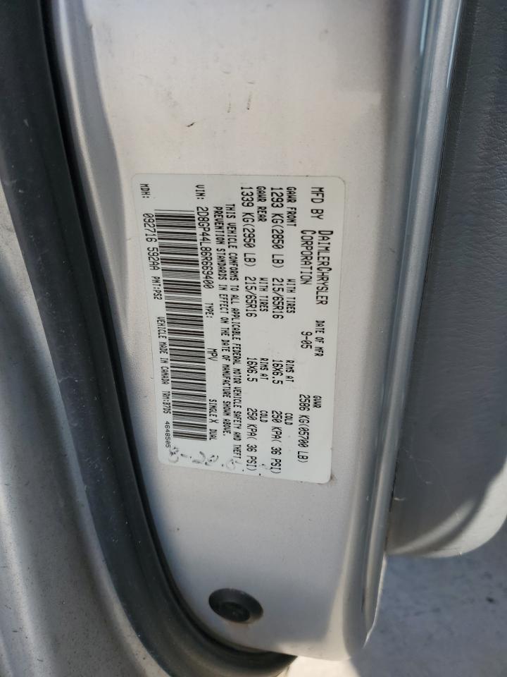 2006 Dodge Grand Caravan Sxt VIN: 2D8GP44L86R669400 Lot: 45059735