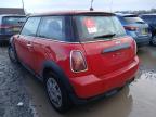 2010 MINI FIRST for sale at Copart WOLVERHAMPTON